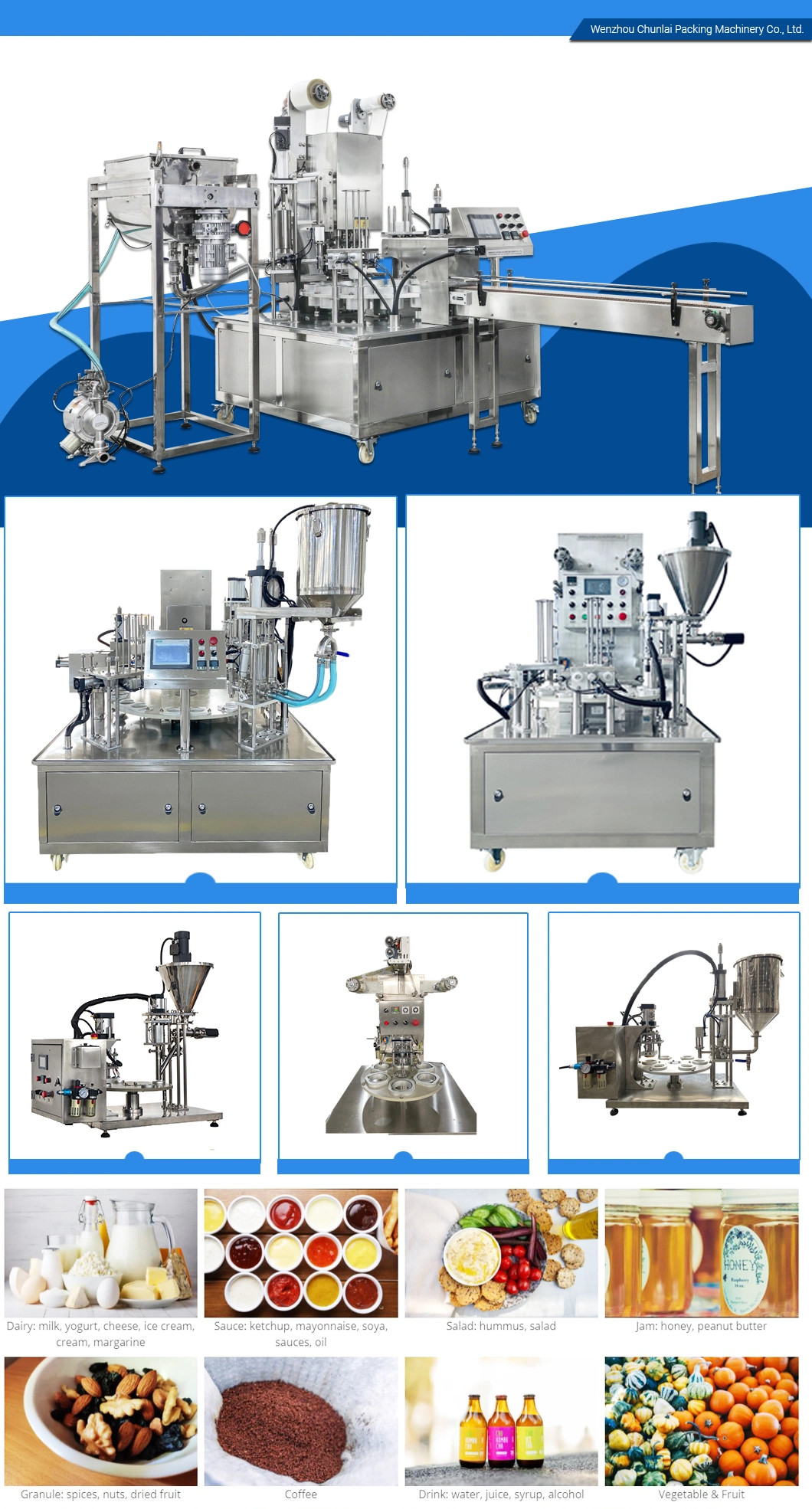 Linear Type Cup Filling Sealing Machine Calippo Tube Filling Sealing Machine Paper Cup Packaging Equipment